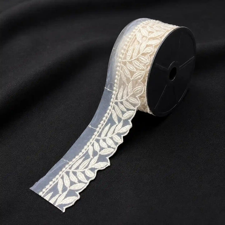 Organza Leafy Style Lace | 2 Meters | SKU-CE-8