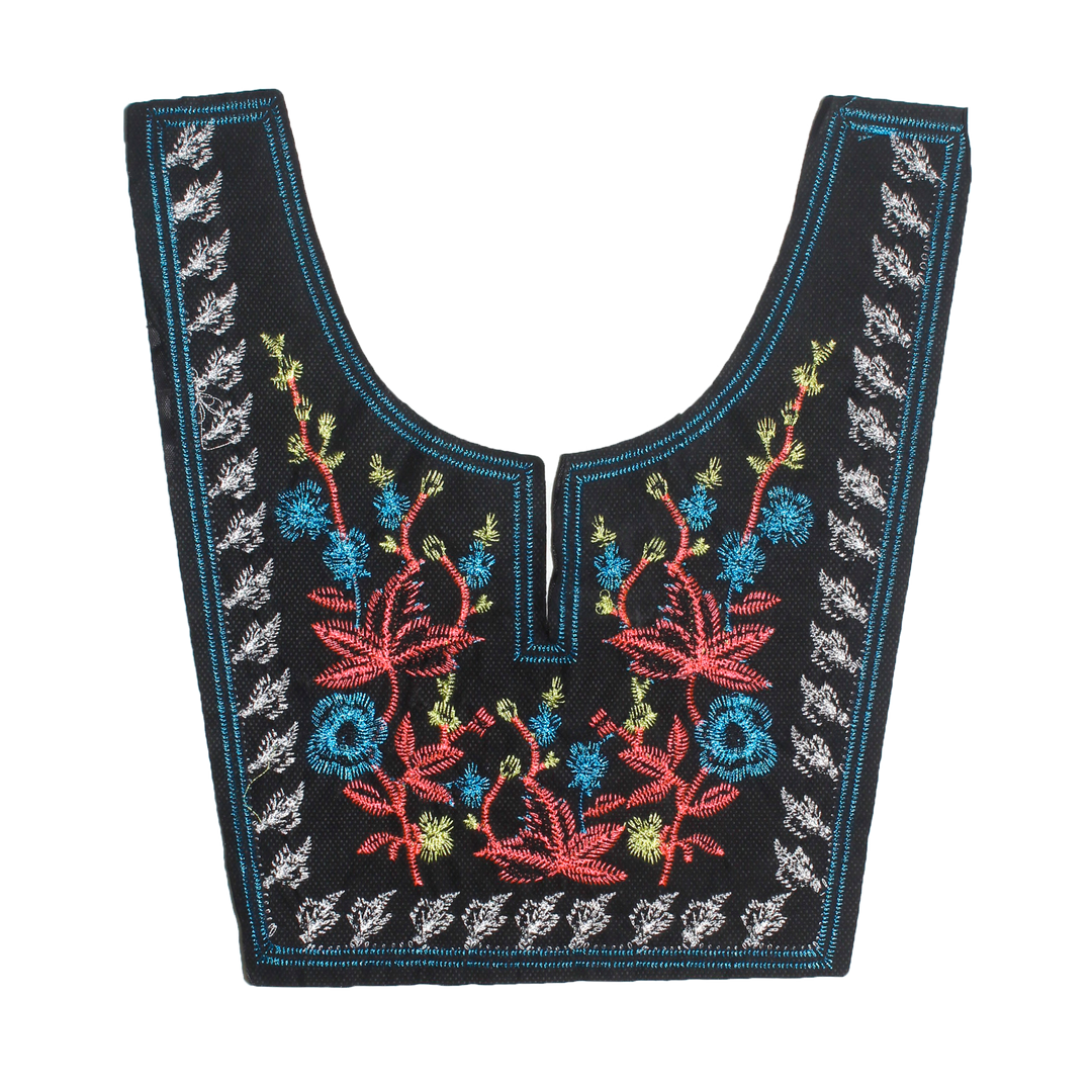 U Shape Embroidery Neckline