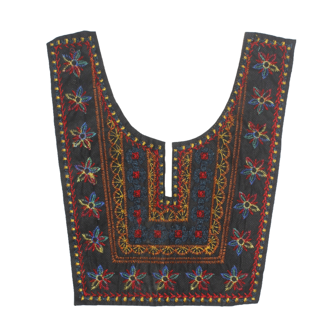 Elegant Multicolor Ethnic Neckline