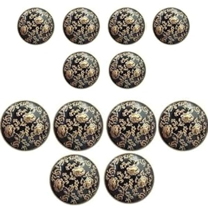 Sunflower Design Metal Buttons(6 Big + 6 Small)