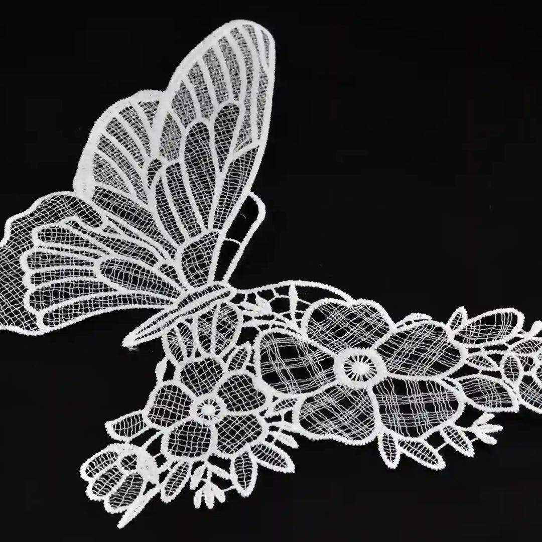 ANI Accessories close-up of the fine mesh and vein lines on the butterfly wing 