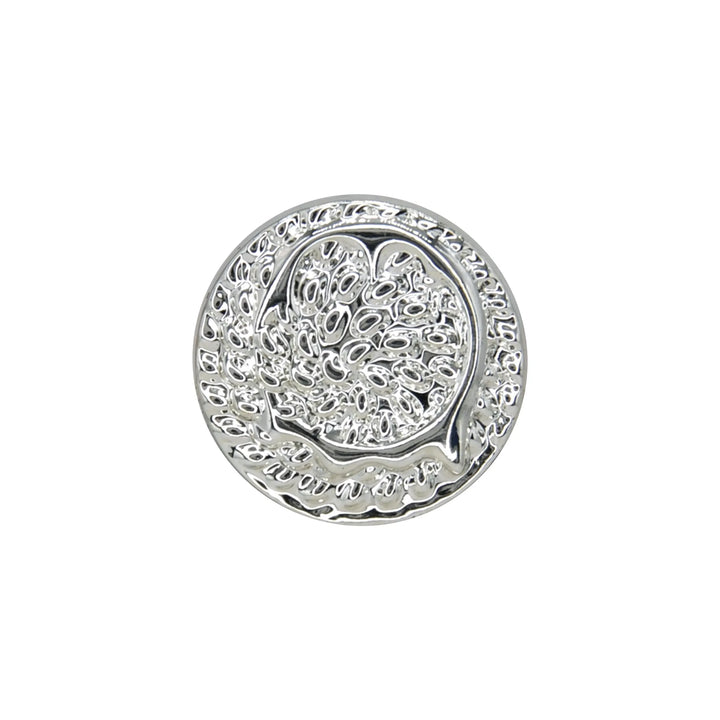 Hammered Circle Metal Button | 18mm (28L) & 23mm (36L)