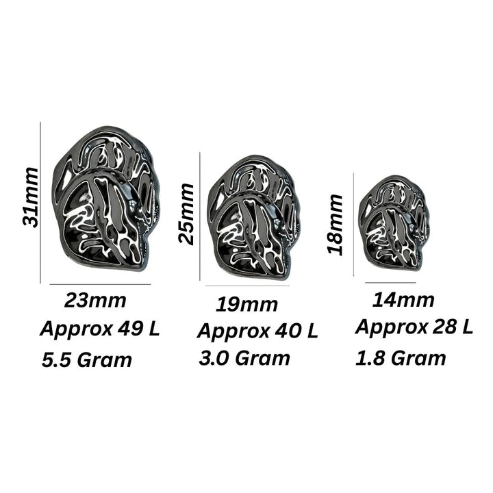 Organic Shape Hammered Buttons | 31mm, 25mm & 18mm