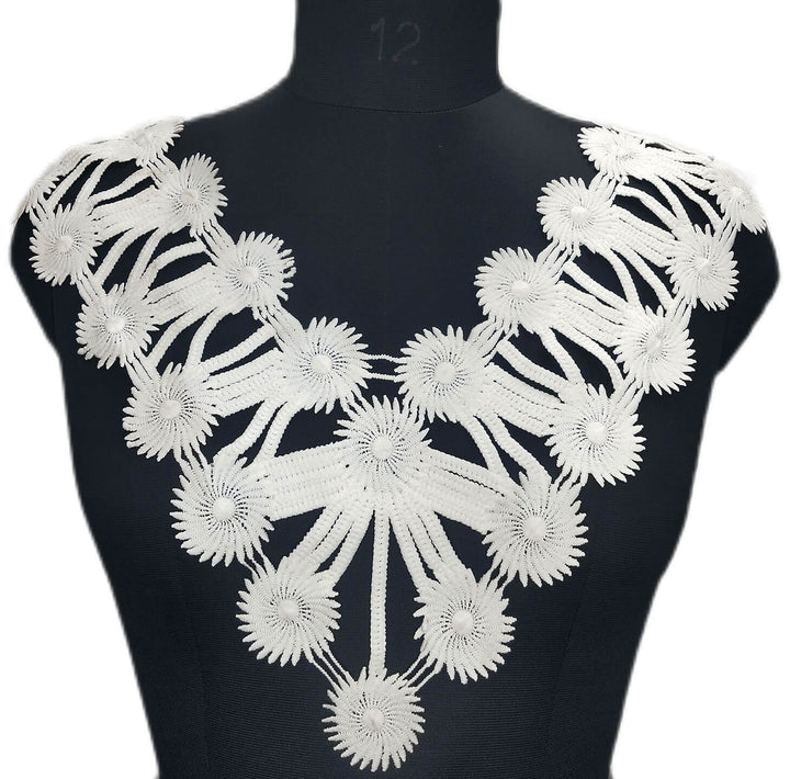 dyeable V neckline applique by Ani Accessories, easy to match with any kurti or ethnic outfit