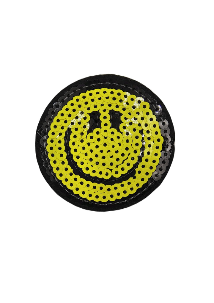 Smiley Sequins Sew Patch