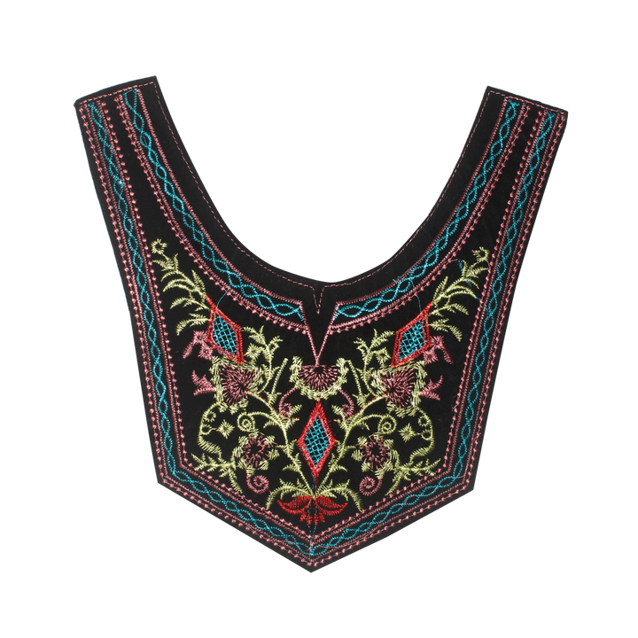 Leafy Labyrinth Ethnic Neckline