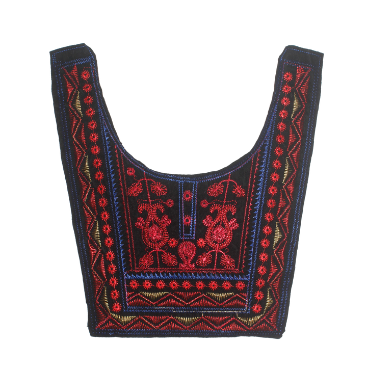 Embroidered Applique Neckline