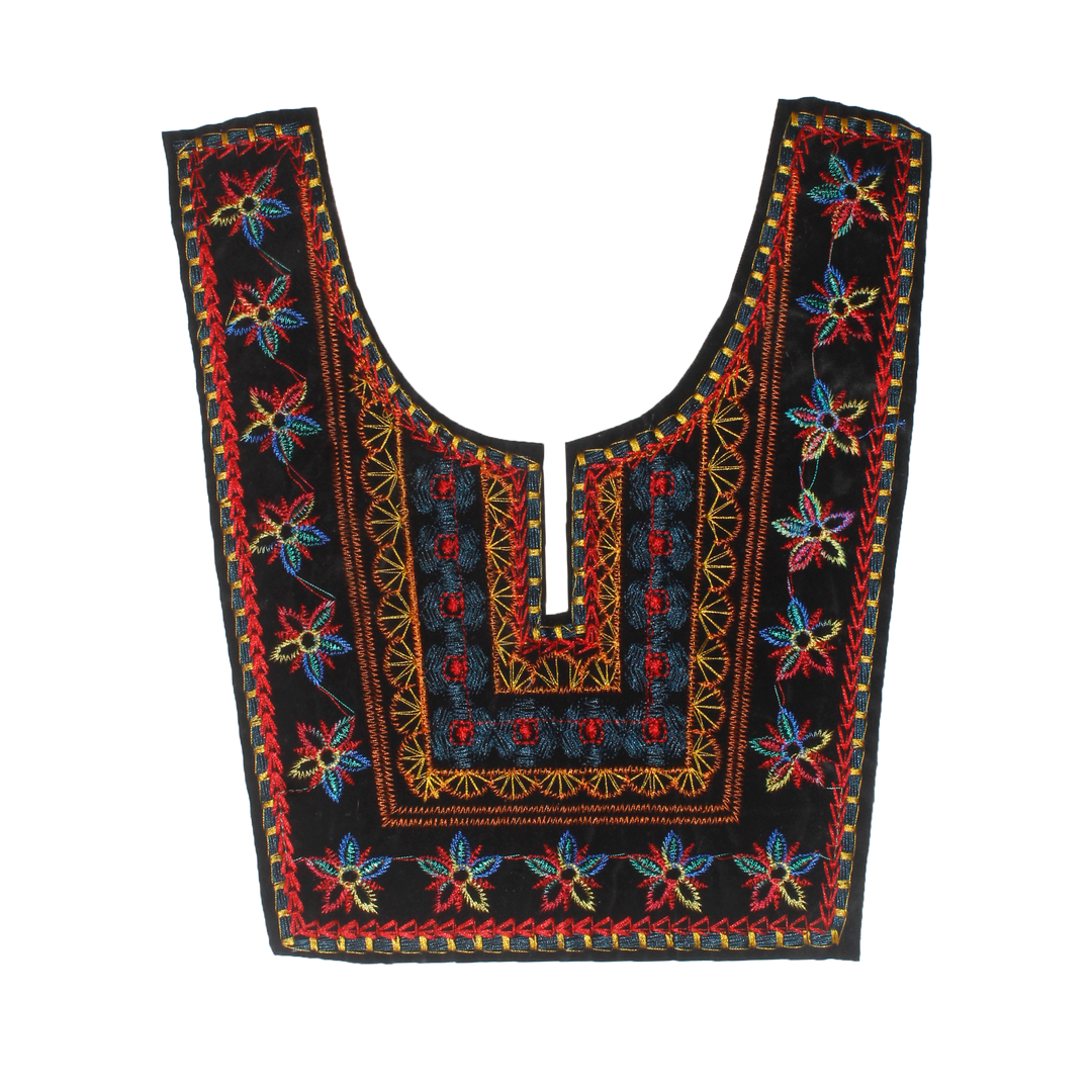 Elegant Multicolor Ethnic Neckline