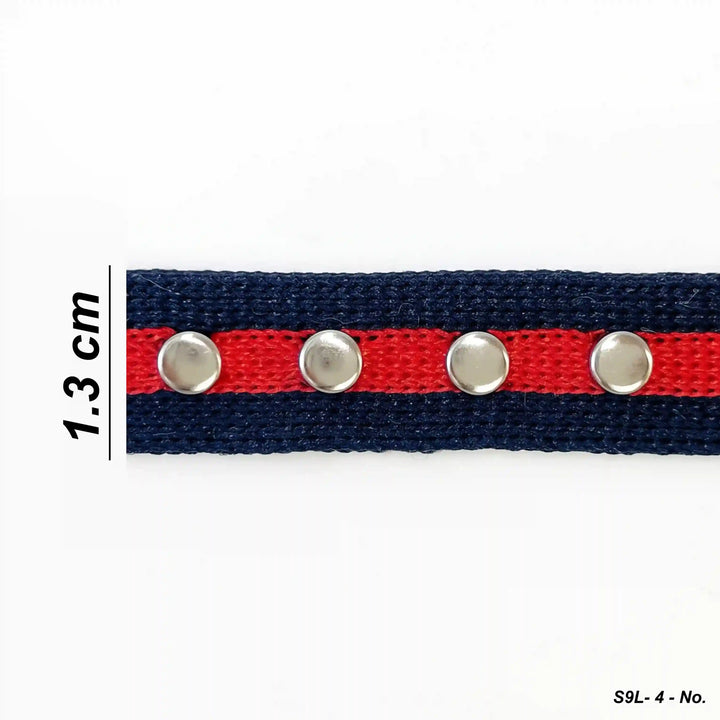 ANI Accessories studded tape trim size chart showing 1.3 cm width with white color background 
