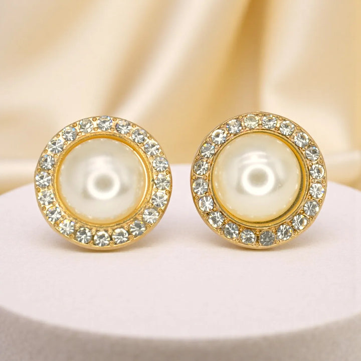 Pearl Cabochon Style Button Cover