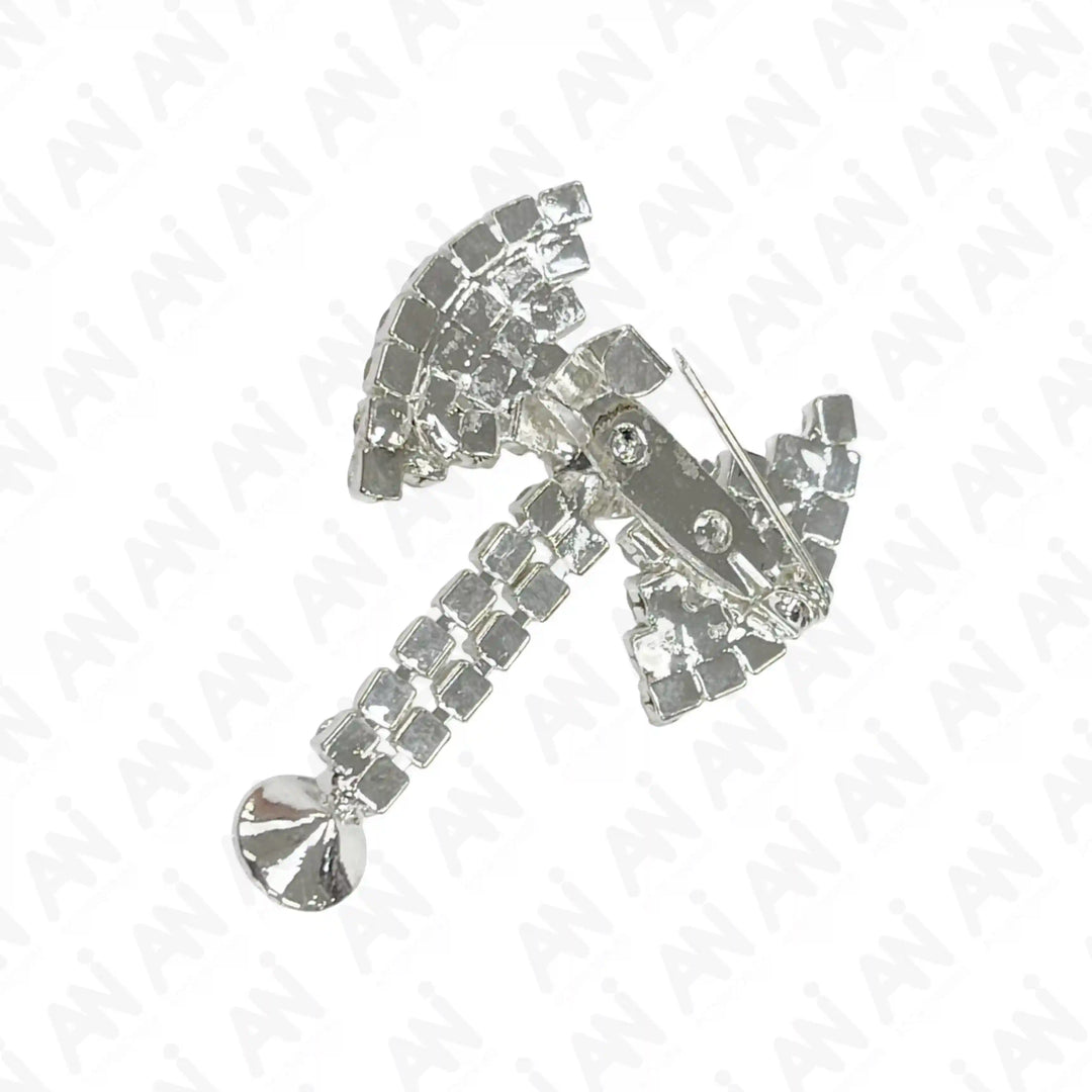 Stylish Unisex Rhine Stone Bow Brooch for Occasion with Sparkling Design and Secure Clasp