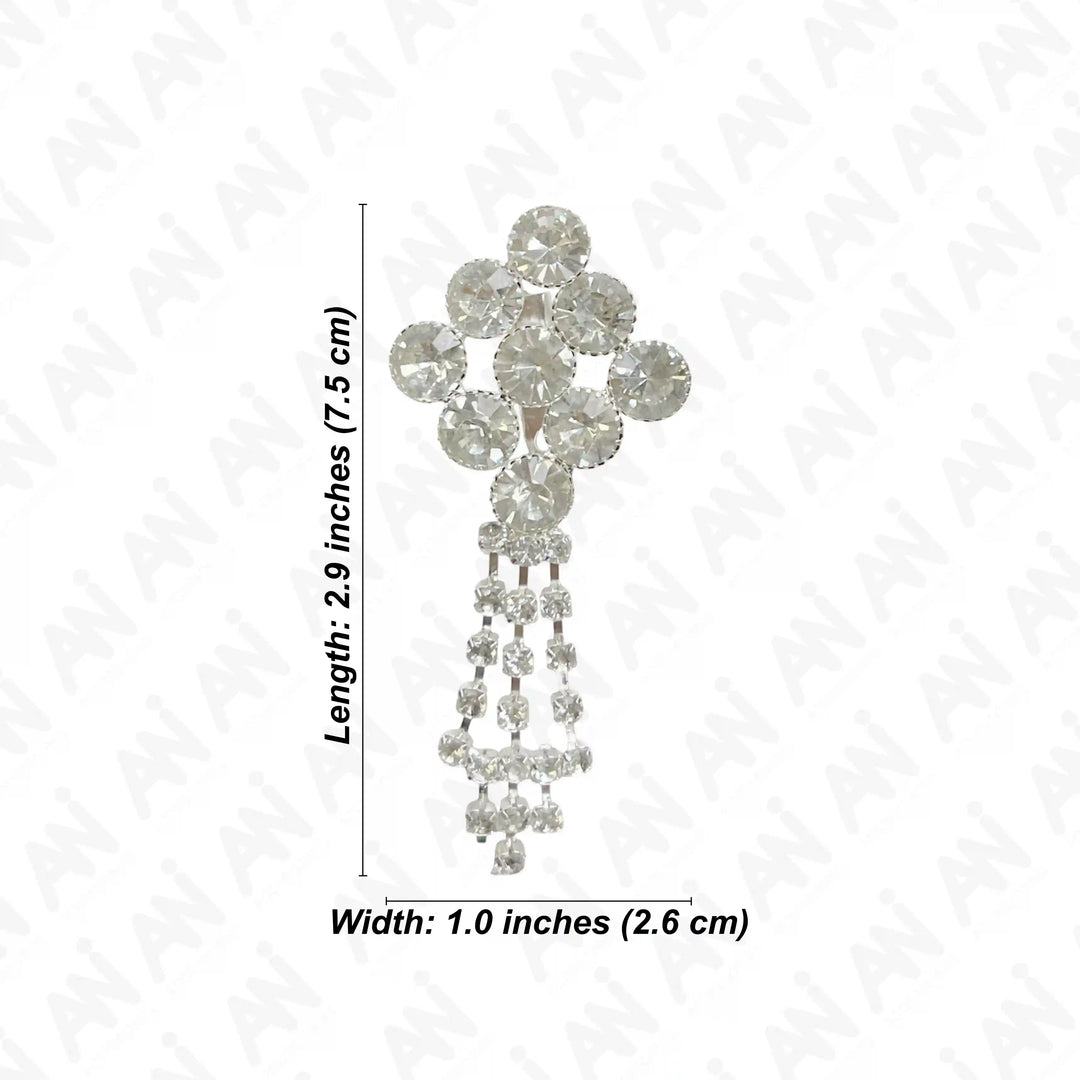 Elegant Unisex Rhinestone Brooch for Fashion with Vintage Design and Sparkling Details