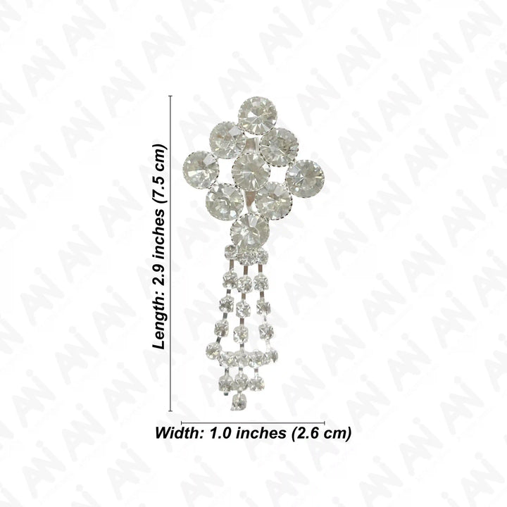 Elegant Unisex Rhinestone Brooch for Fashion with Vintage Design and Sparkling Details