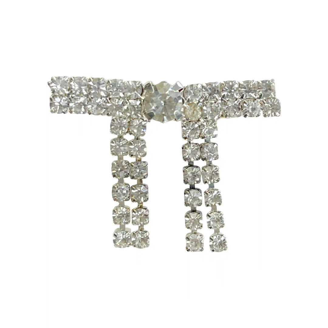 Gold & Silver Rhine Brooch for Women's Outfit with Sparkling Crystal Accents and Elegant Design
