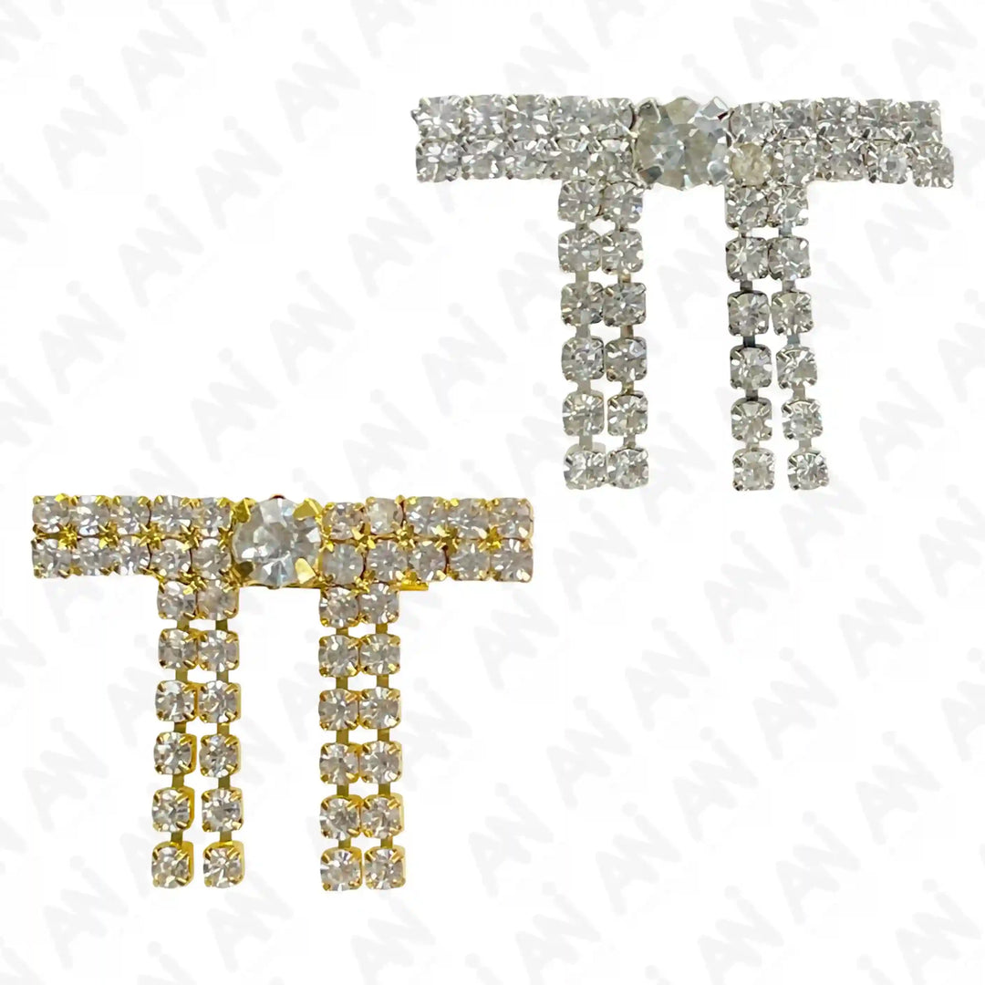 Gold & Silver Rhine Brooch for Women's Outfit featuring elegant crystal design and stylish appeal