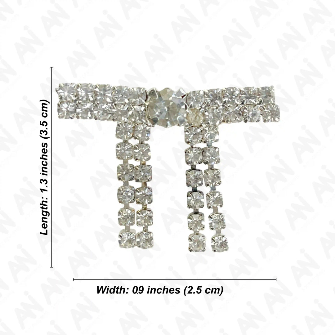 Gold & Silver Rhine Brooch for Women's Outfit with Sparkling Gem Embellishments