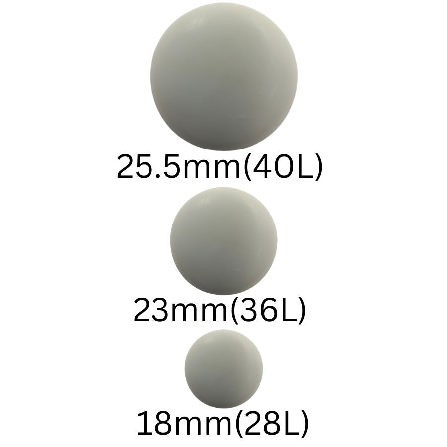 Smooth White Shank Button (Pack of 8 Buttons)