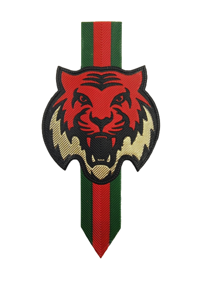 Ani Accessories tiger sew patch, detailed animal applique for jackets, sweatshirts, bags, and fashion DIY projects