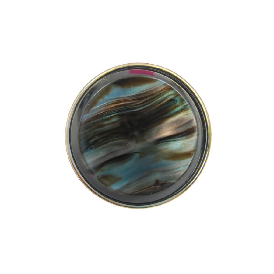 Gold Rim Mother-of-Pearl Buttons (Set of 8)