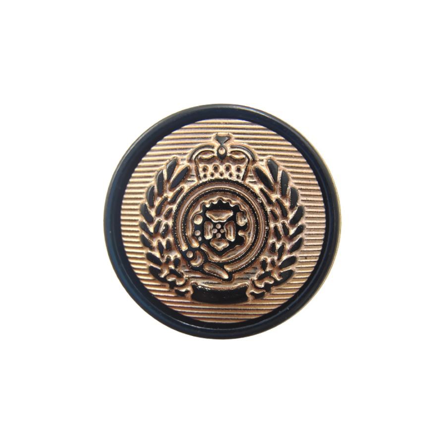 Crown & Laurel Wreath Circular Buttons