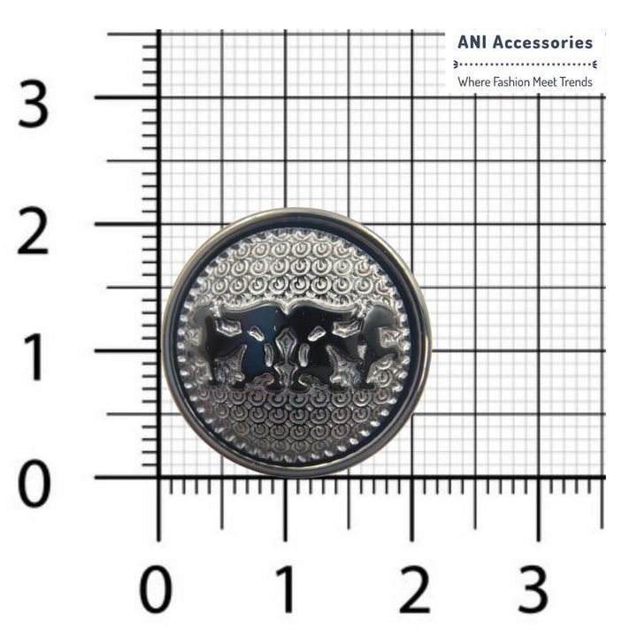 Serpentine Shank ABS Buttons (Pack of 8)