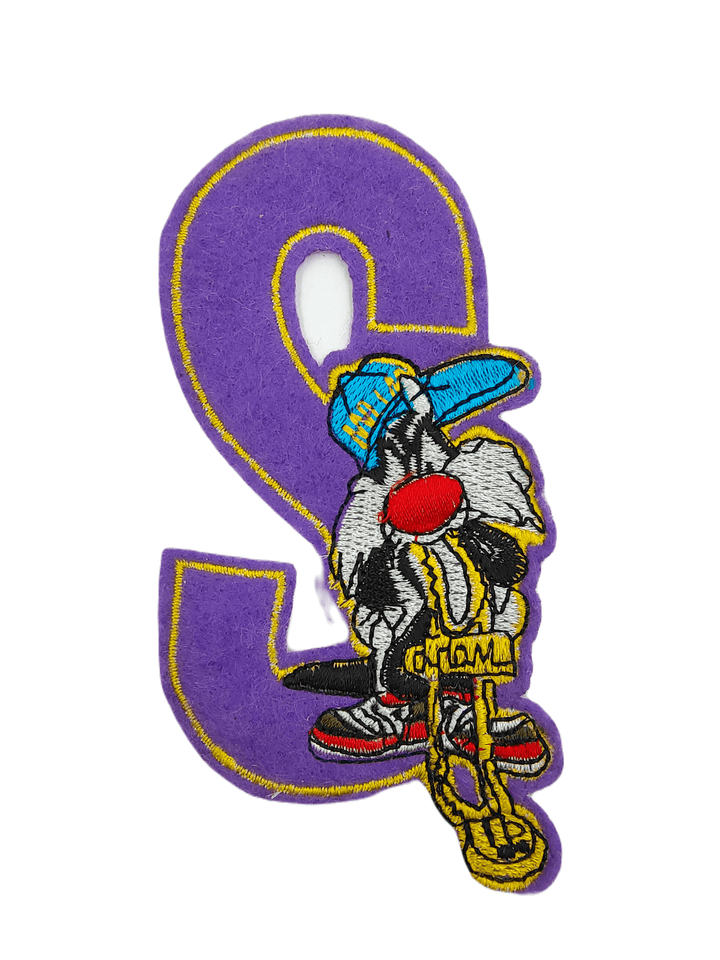 Funky Style Embroidered Purple Sewable Patch