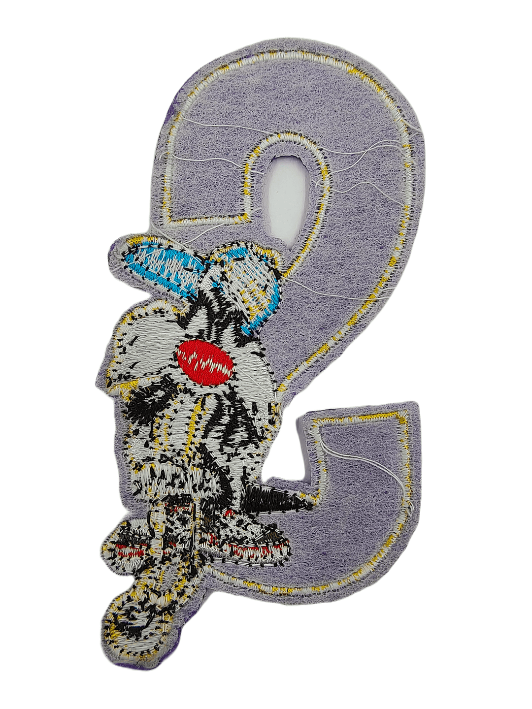 Funky Style Embroidered Purple Sewable Patch