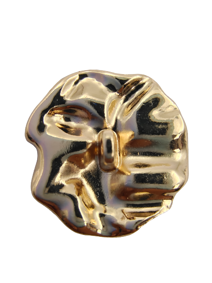 Gold Nugget Metal Shank Button (Pack of 8 Buttons)