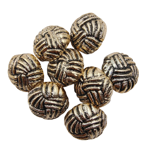 Cord Design Dome Shaped Abs Shank Buttons (Set of 8)