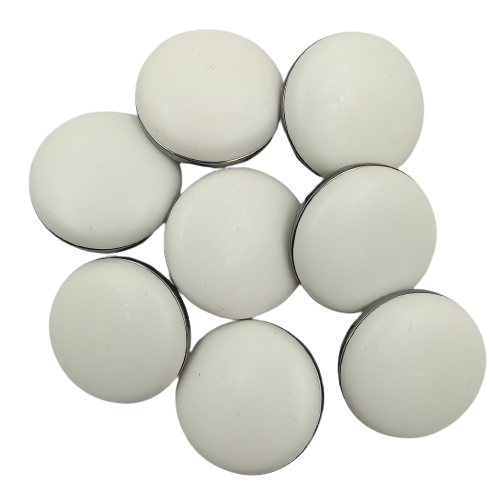 Smooth White Shank Button (Pack of 8 Buttons)