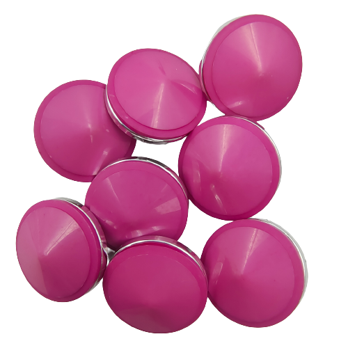 Pink Dome Pointed Shank Button (Pack of 8)