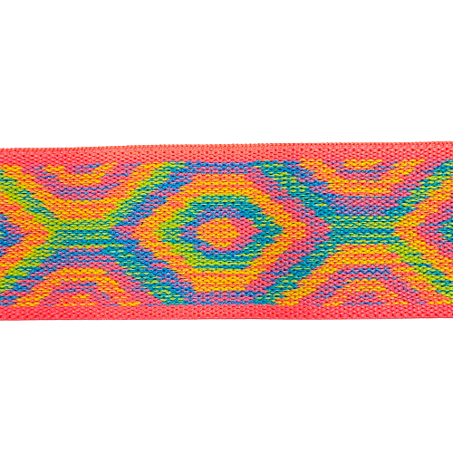 Multi-Color Triangular Woven Elastic