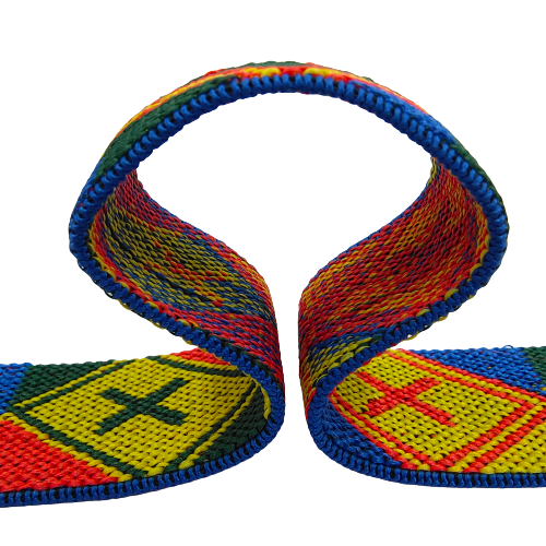 Multi-Color Primitive Woven Elastic