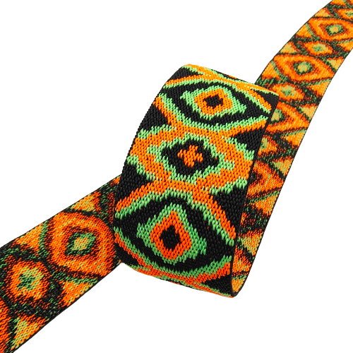 Elegant Multi-Color Jacquard Woven Elastic