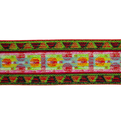 Multi-Color Indian Design Woven Elastic