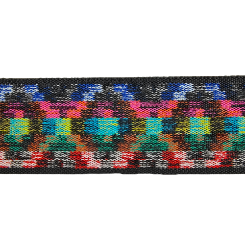 Multi-Color Squared Jacquard Design Elastic