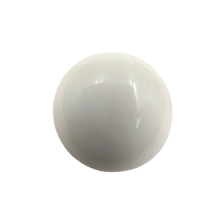 Glossy White Button with Gold Border Shank Button (Pack Of Eight)