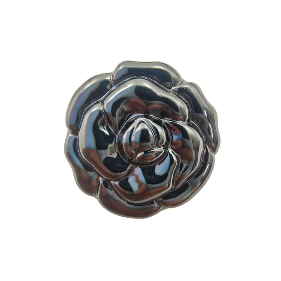 Camelia Flower Shank ABS Buttons (Set of 8)