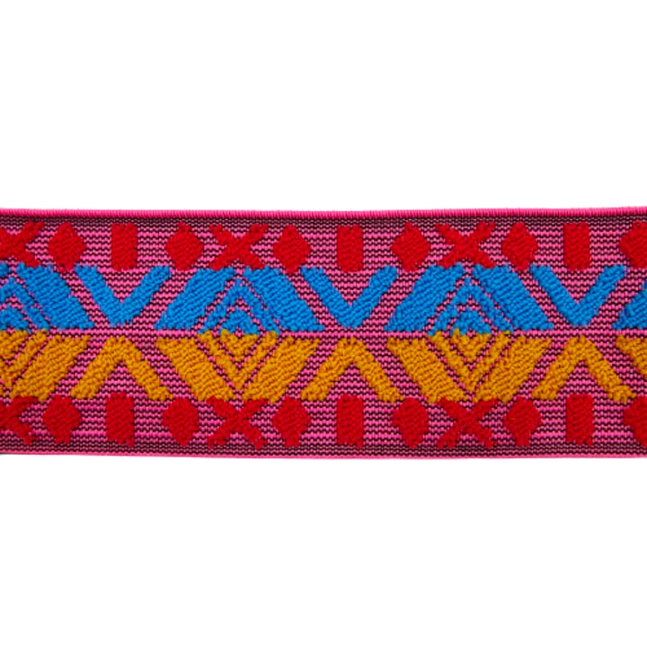 Multi-Color Chenille Jacquard Elastic