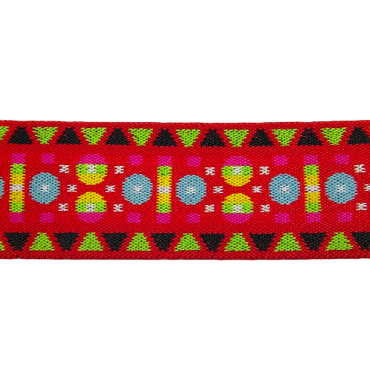 Multi-Color Indian Design Woven Elastic