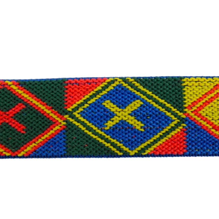 Multi-Color Primitive Woven Elastic