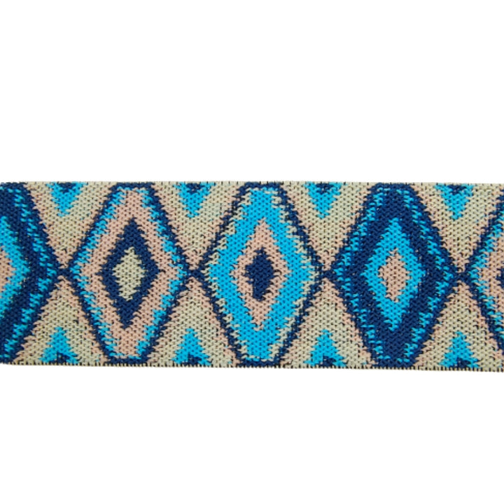 Tri-Color Voguish Jacquard Design Elastic