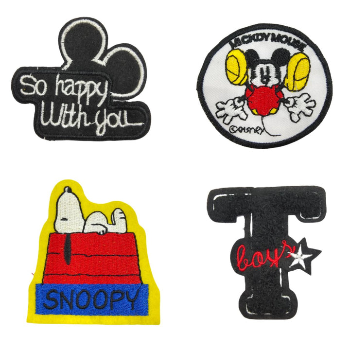 Cool Embroidered Multi-Color Sew Patches