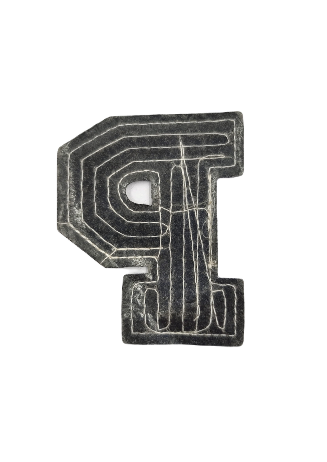 Black & White "P" Latter Sequins Hot-Fix Patch