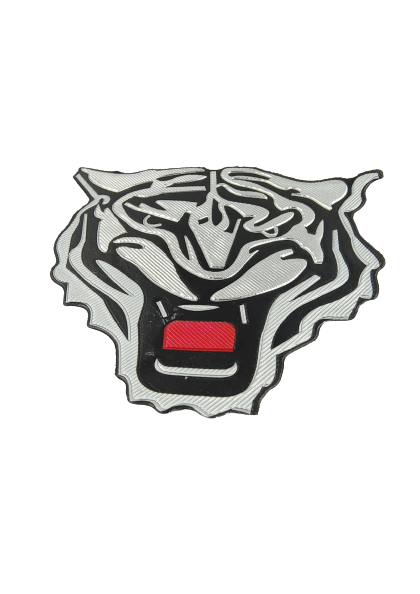 3D Embossed Tiger Face Hot-Fix Patch